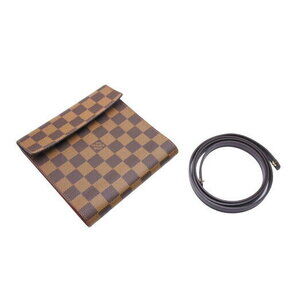 Louis Vuitton CD case DVD crossbody shoulder bag brown